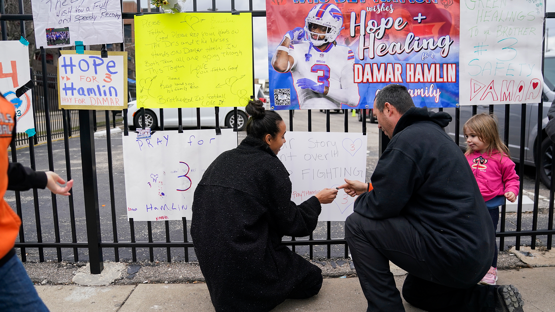 Medical officials say NFL player Damar Hamlin has made 'substantial  improvement'