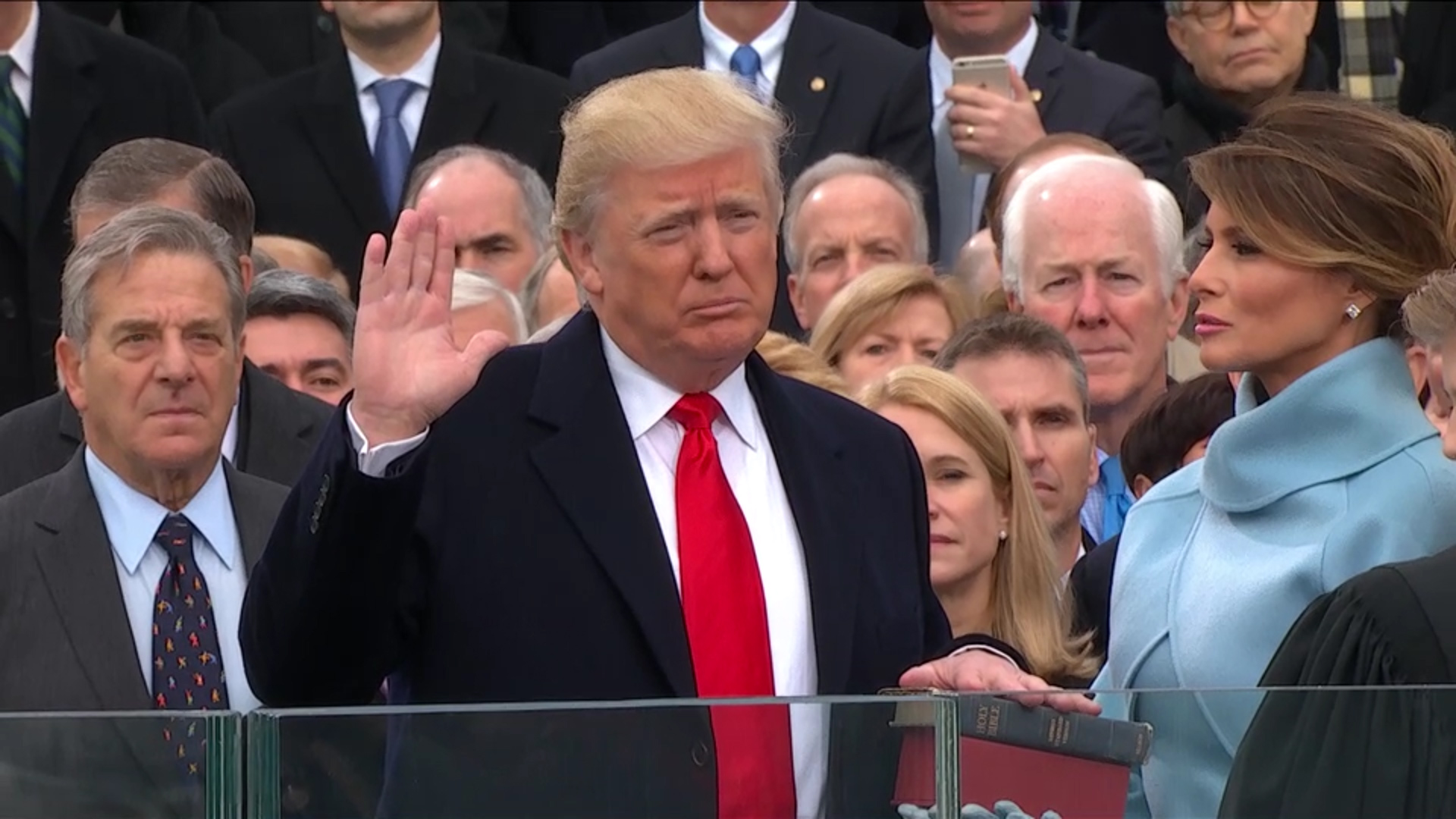 I Donald John Trump The 38 Most Momentous Words President Trump Said At His Inauguration The Washington Post