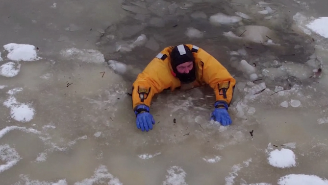 To survive a fall through ice on a pond or lake, do this - The