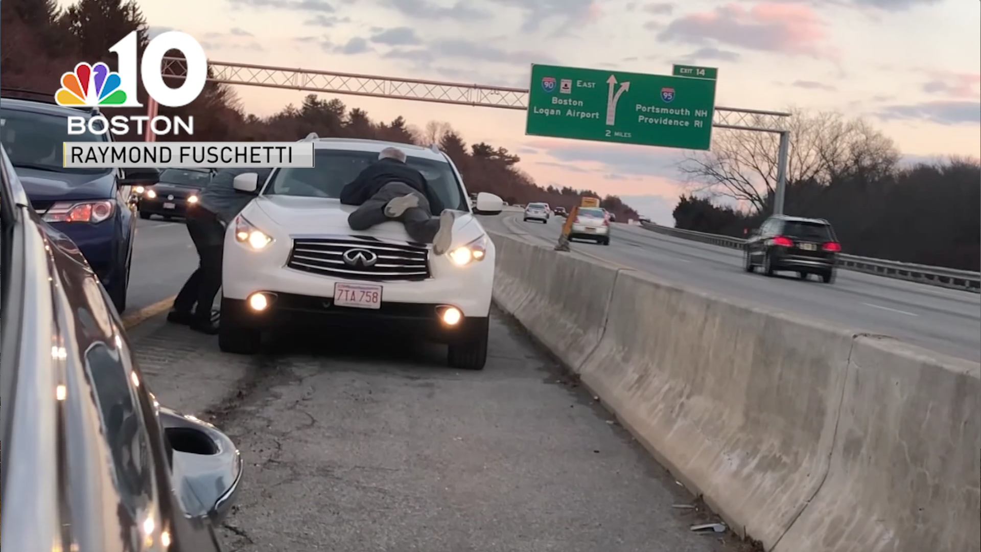 Rub'n Hood?, In the accident, the edge of the hood was goug…