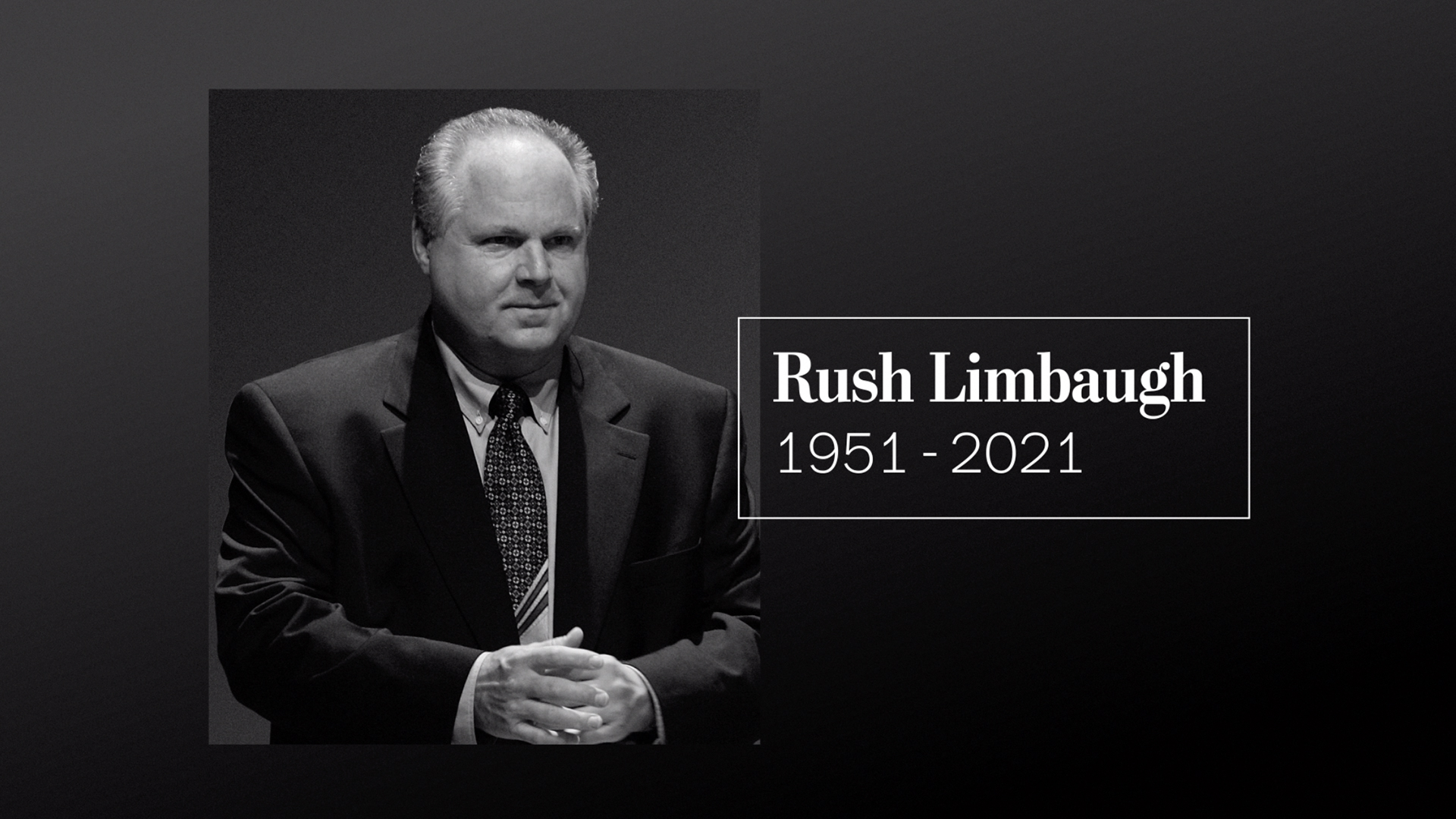 Rush Limbaugh, conservative radio provocateur and cultural phenomenon, dies at 70