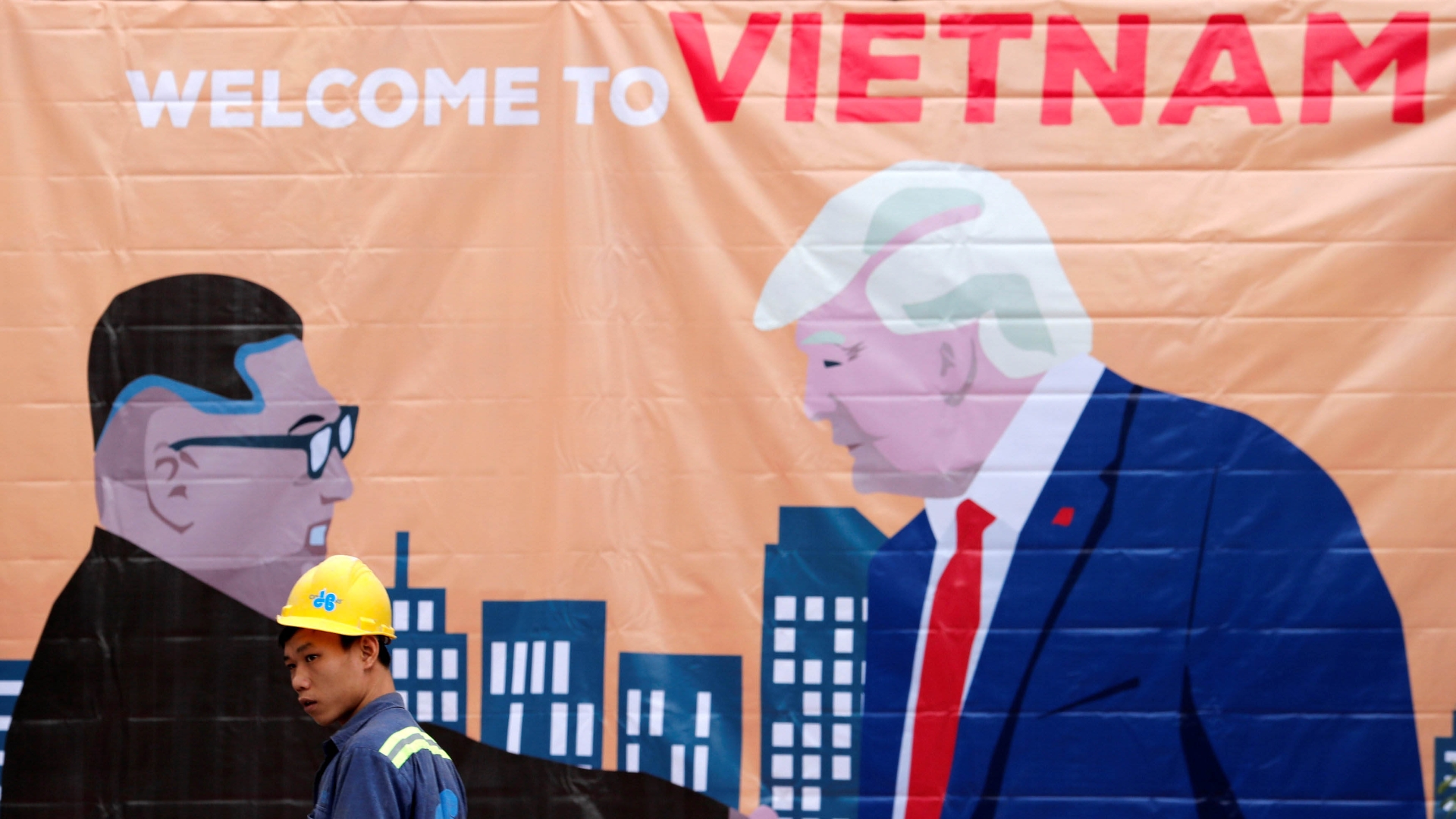 Wackelfigur Trump Kim Jong Un Love Solar Figur Scherzartikel Wichtelgeschenk 