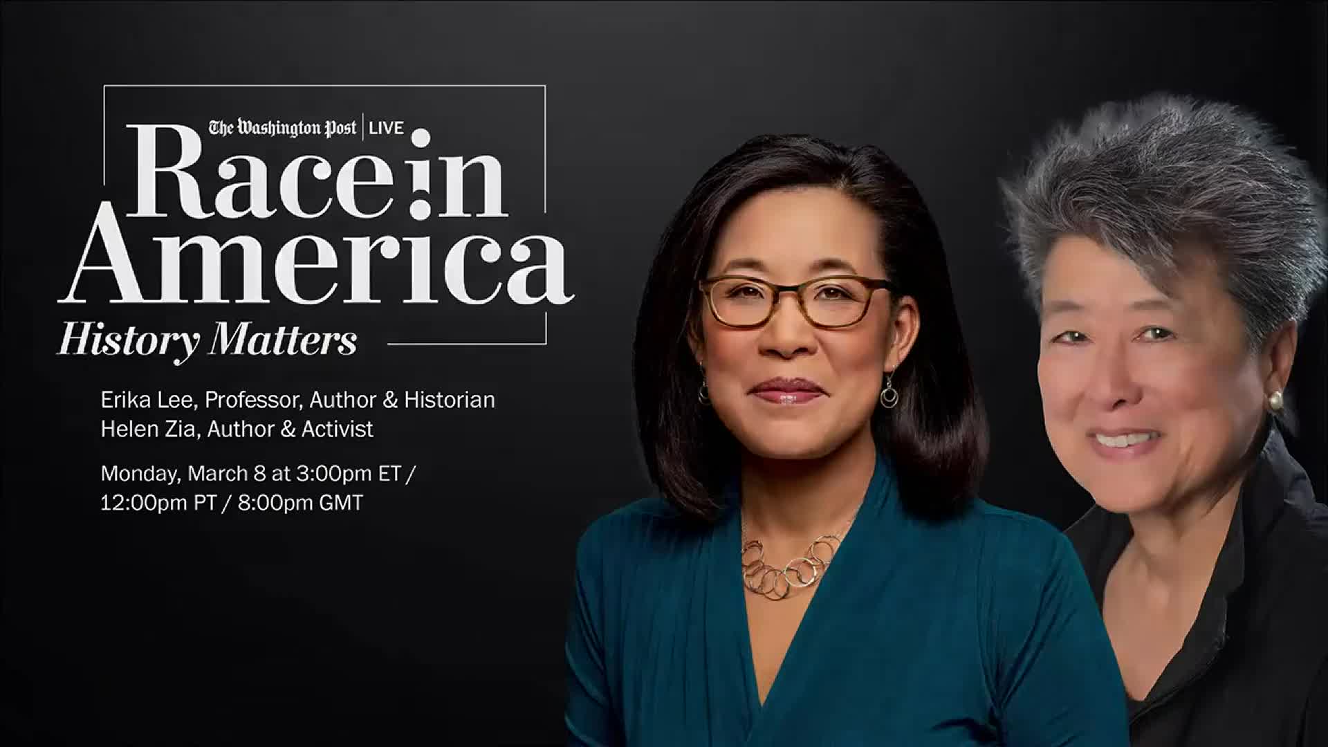 Race in America: History Matters with Erika Lee & Helen Zia - The  Washington Post