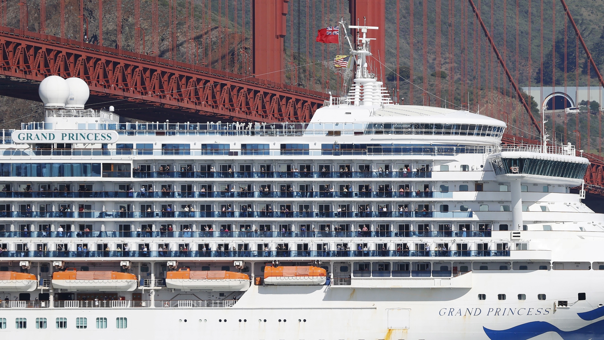 Grand Princess Cruise Ship With Coronavirus Patients Docks In Oakland The Washington Post