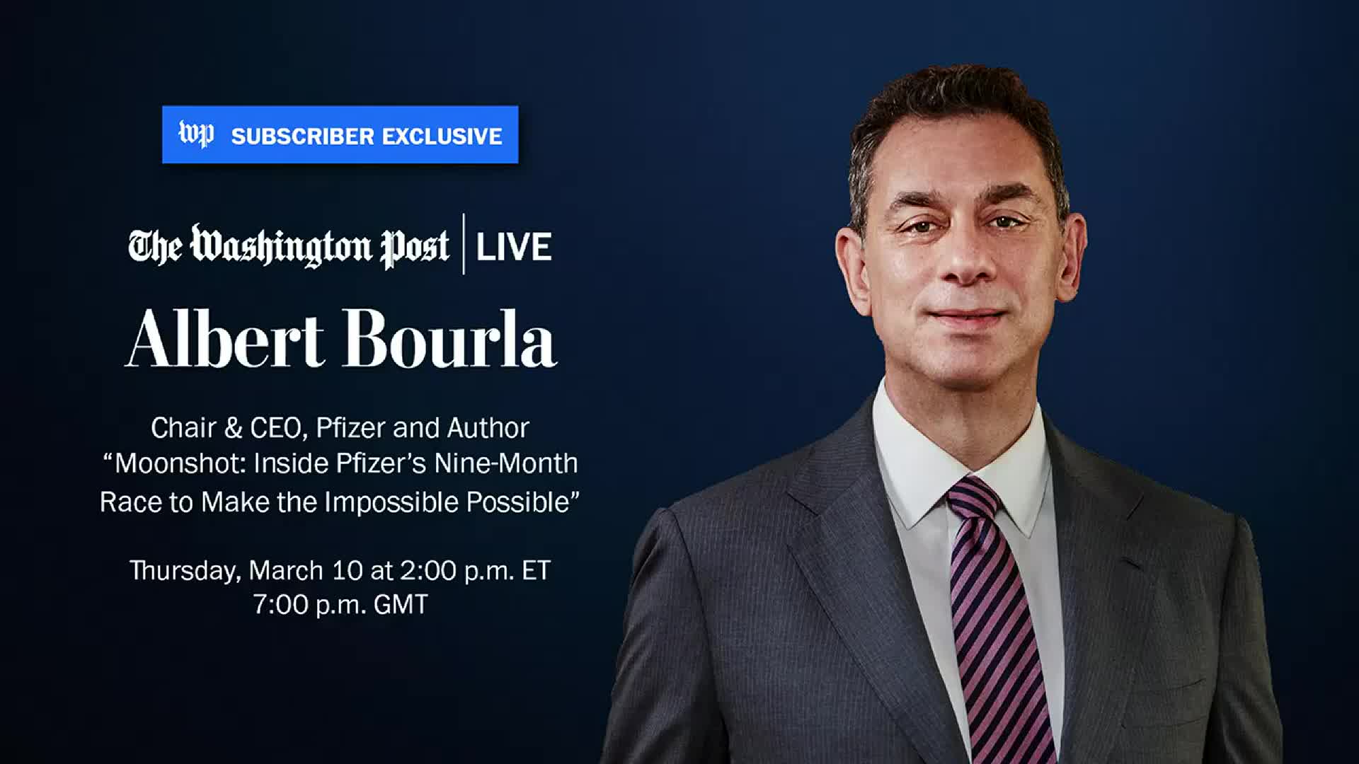 WP Subscriber Exclusive: Albert Bourla 