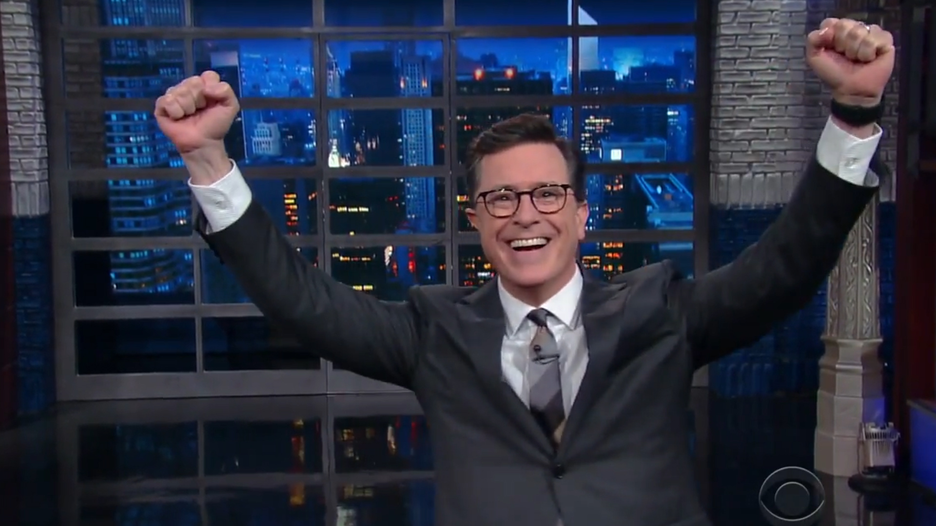 Stephen Colbert gleefully responds to President Trump calling him