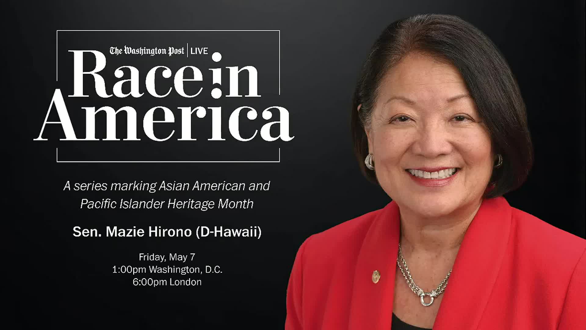 Race in America: Sen. Mazie Hirono (D-Hawaii) - The Washington Post
