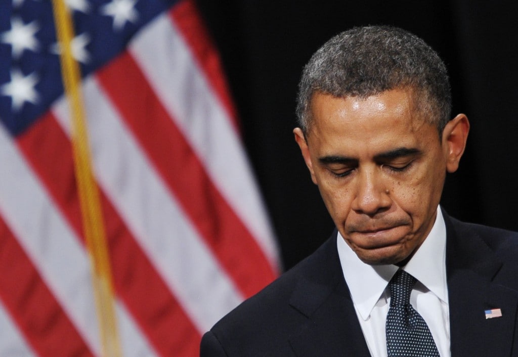 Barack Obama speaks onstage during the 2022 Sandy Hook Promise News  Photo - Getty Images