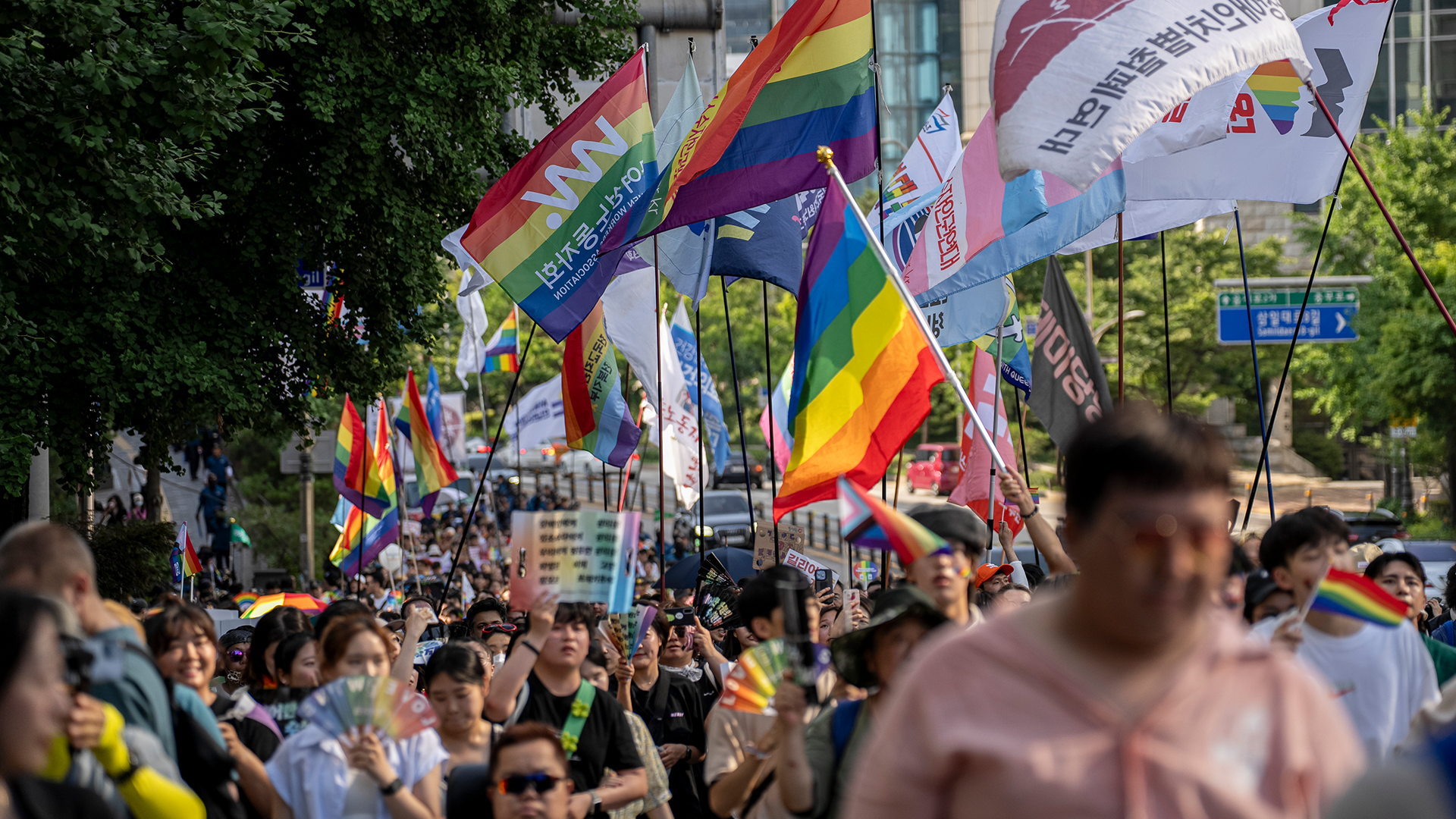 Seoul Pride parade was blocked photo