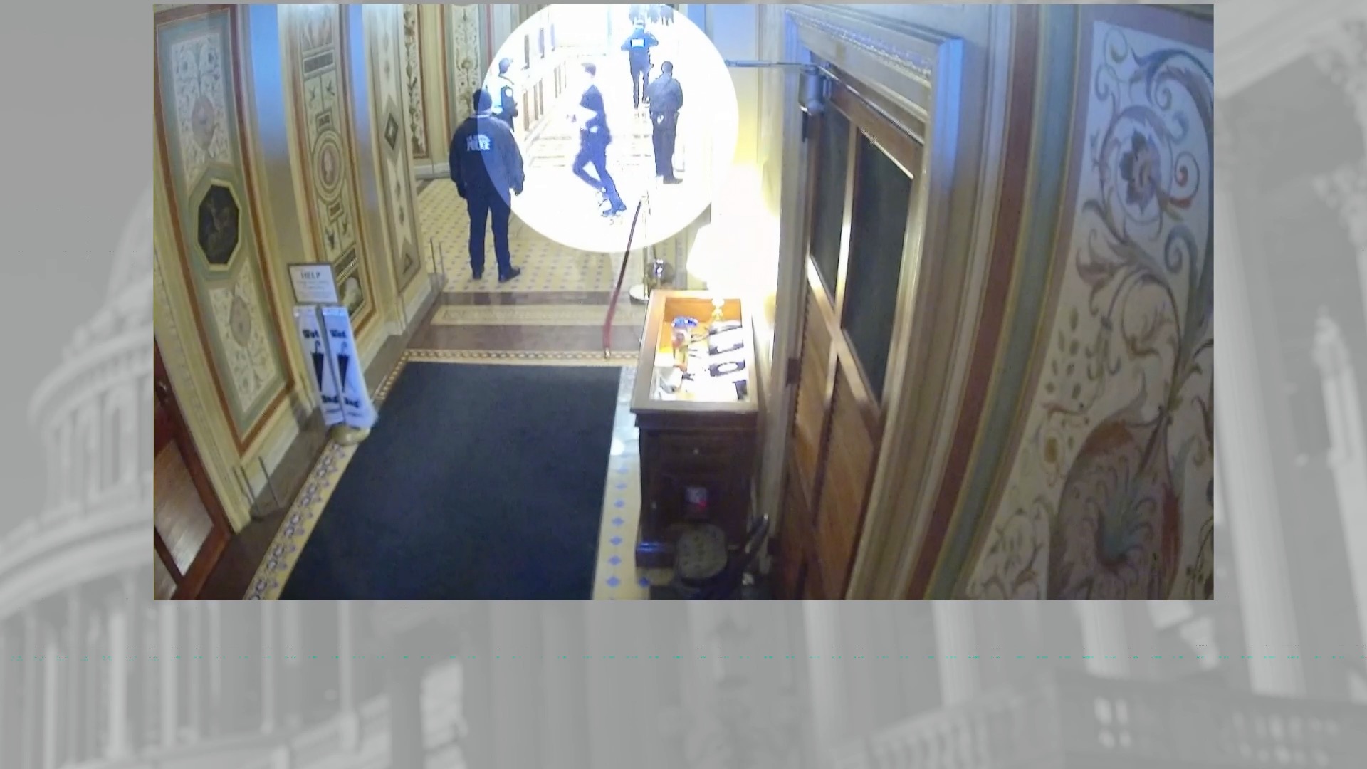 Security footage shows Hawley fleeing from Jan. 6 mob, image size:1920x1080