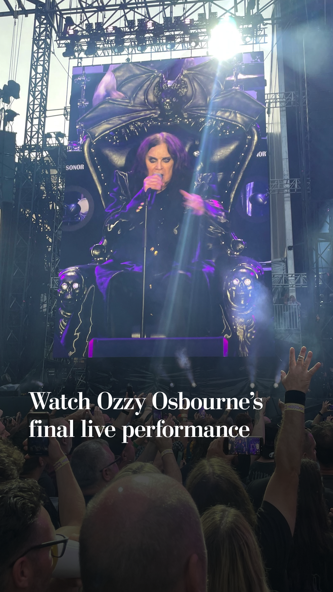 Watch Ozzy Osbourne's final live performance