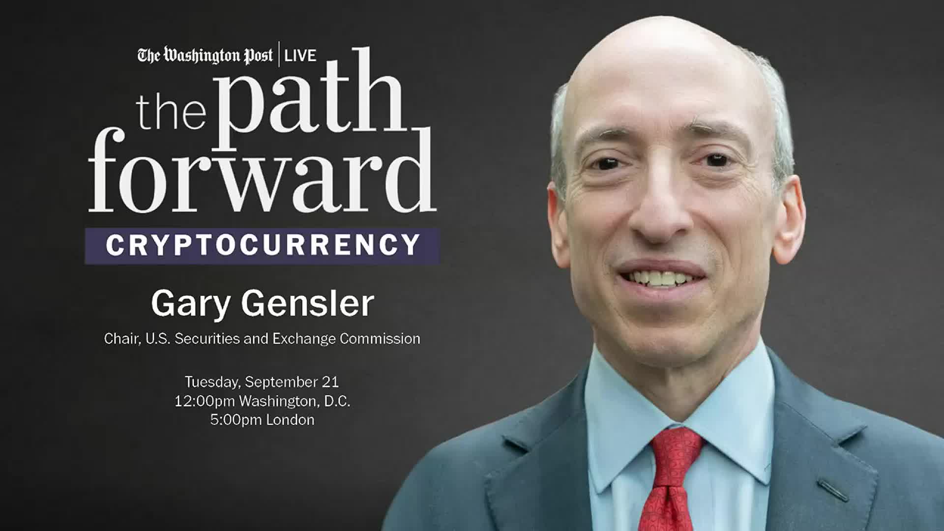 The Path Forward: Cryptocurrency with Gary Gensler - The Washington Post