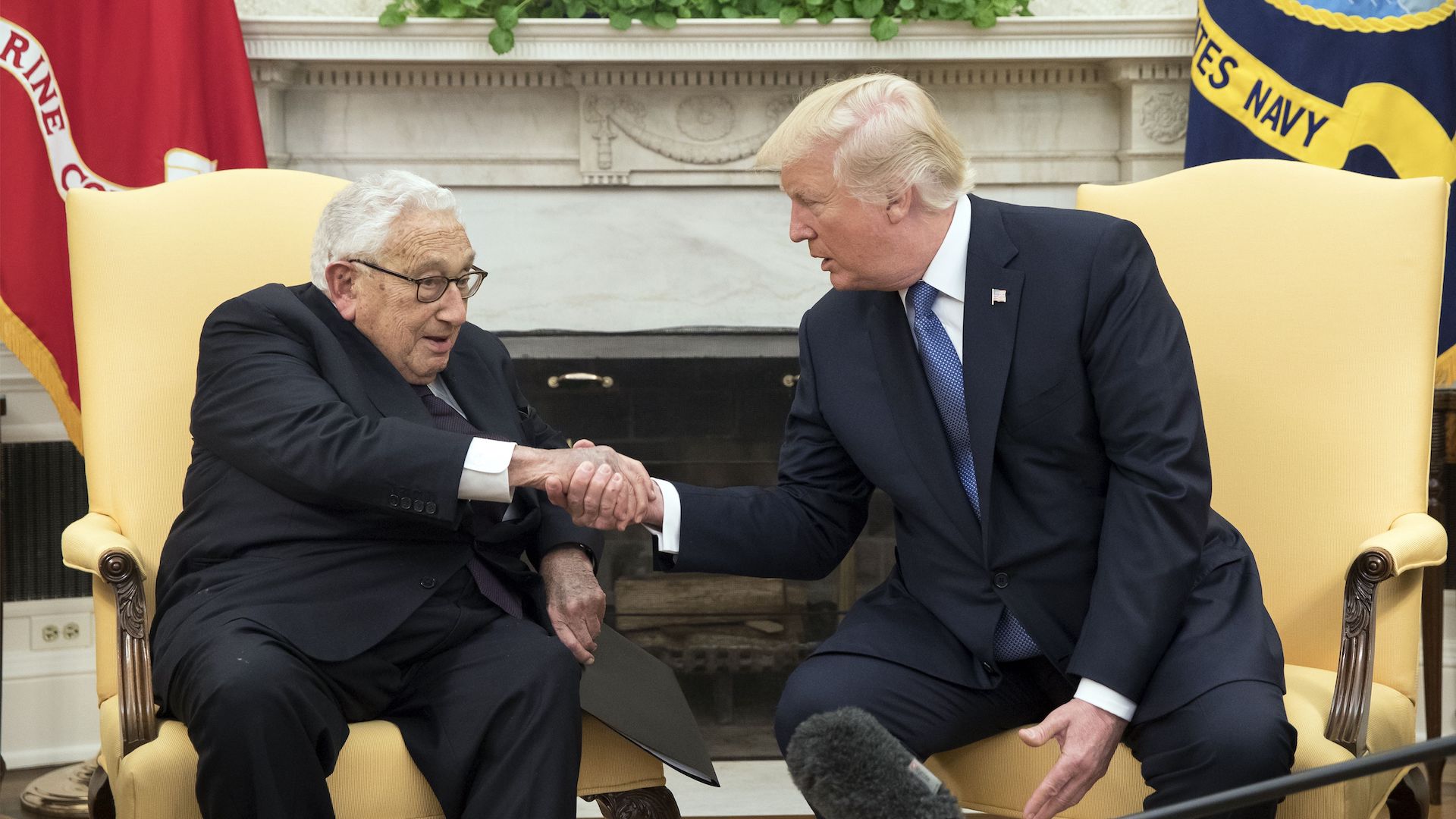 Image result for photos of kissinger trump