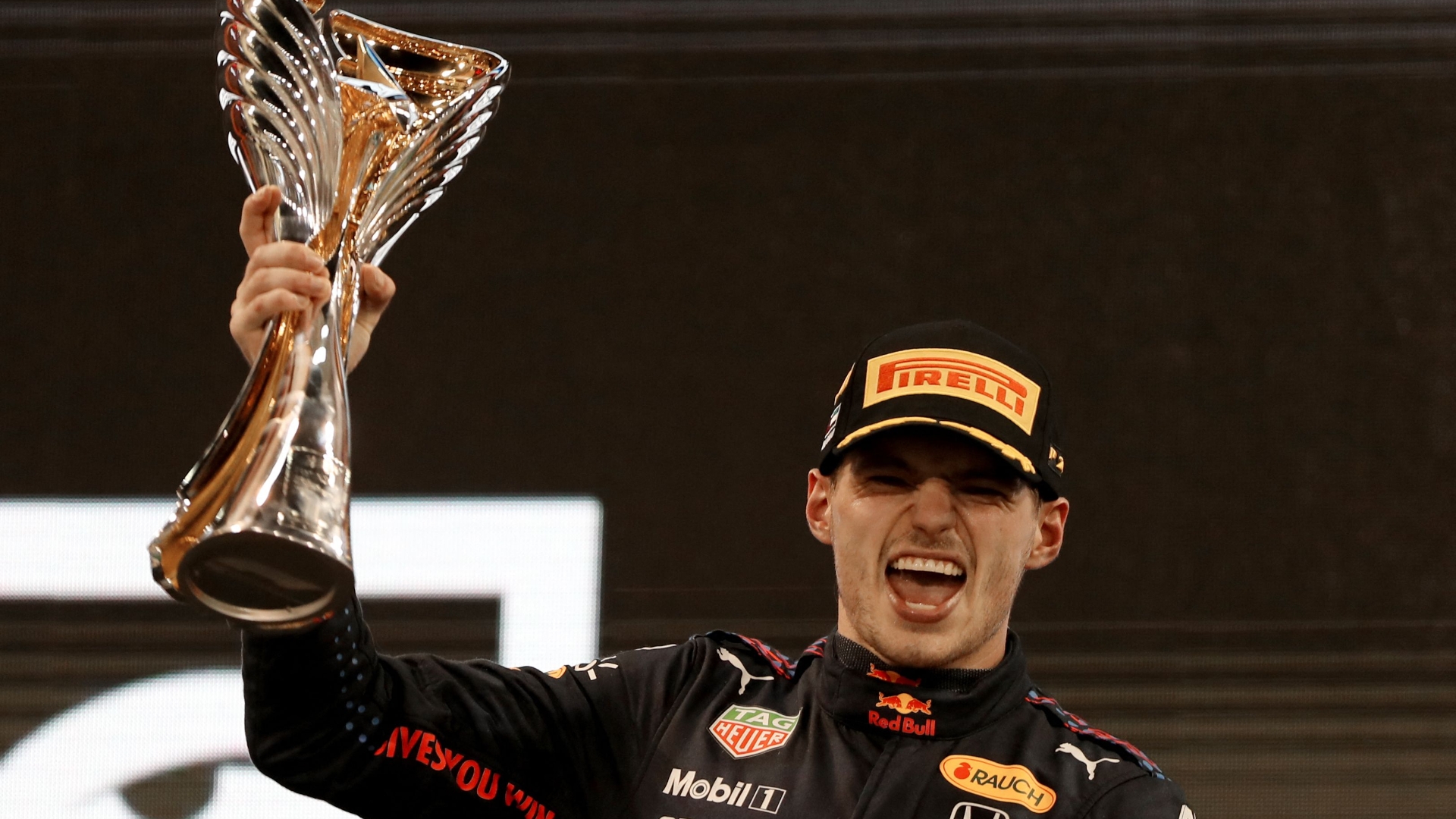 Grand Prix trophy during the Formula 1 Emirates Grand Prix de