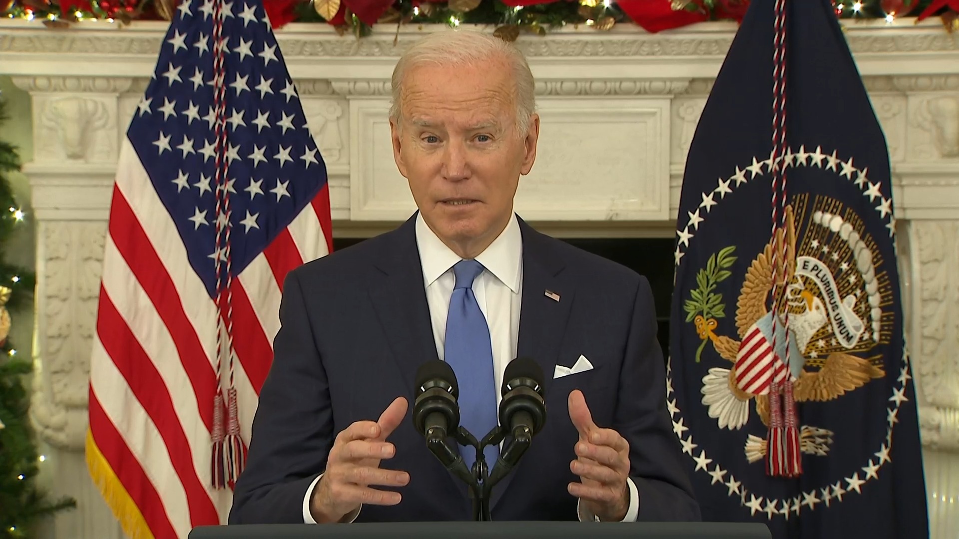 Biden's omicron battle plan includes at-home tests, hospital ...