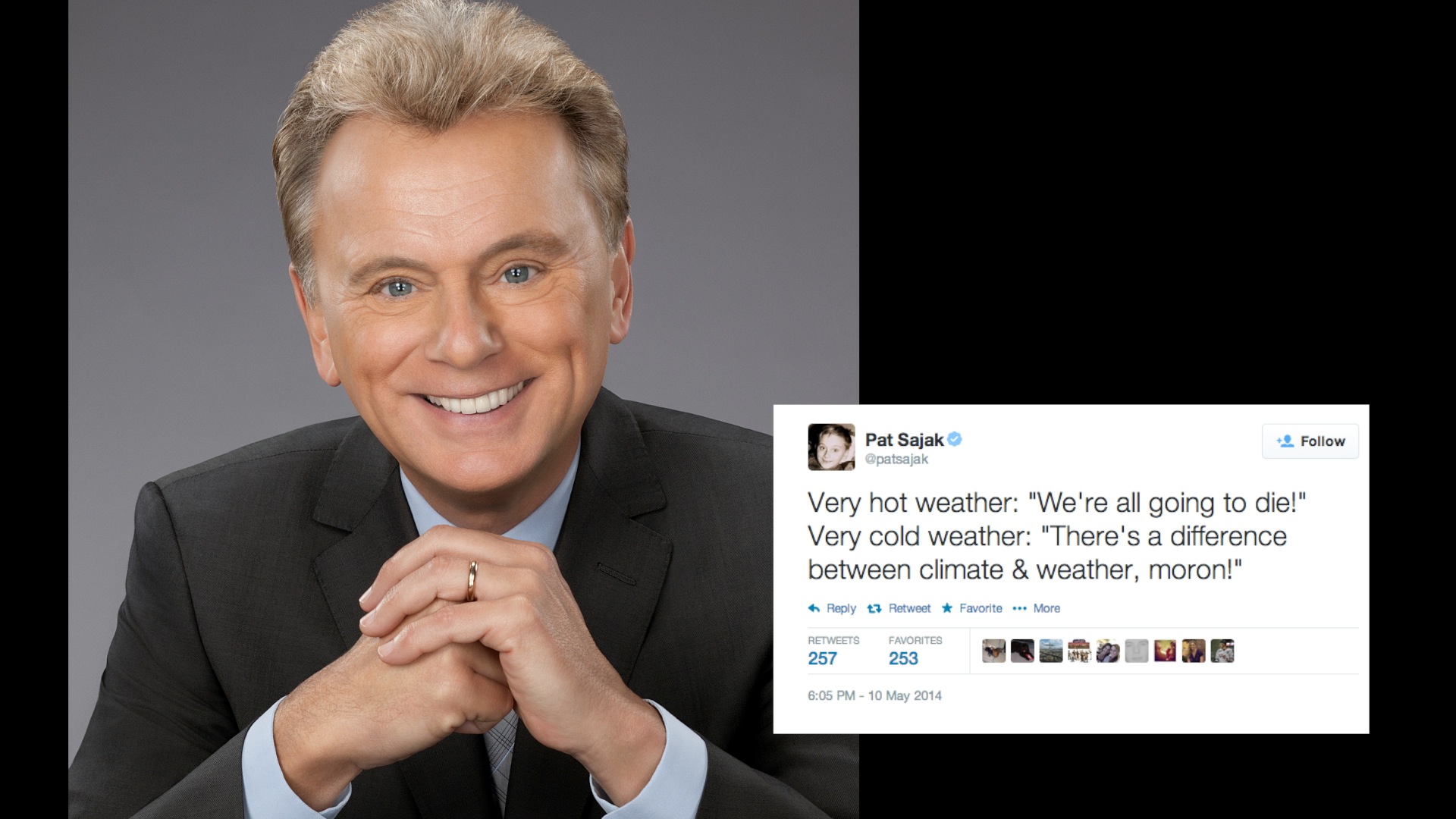 Pat Sajak spins climate change on Twitter - The Washington Post