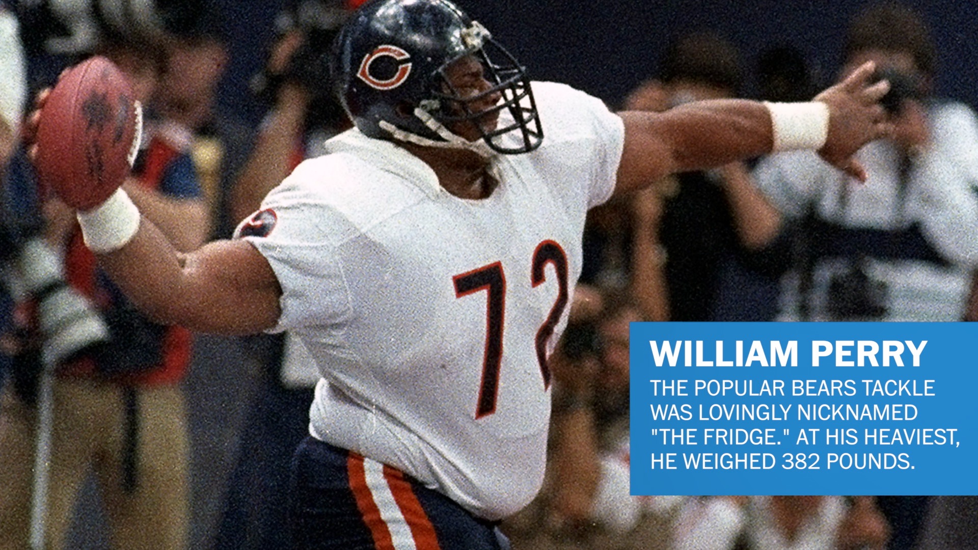 William The Refrigerator Perry is 450 Pounds and Lives Alone in