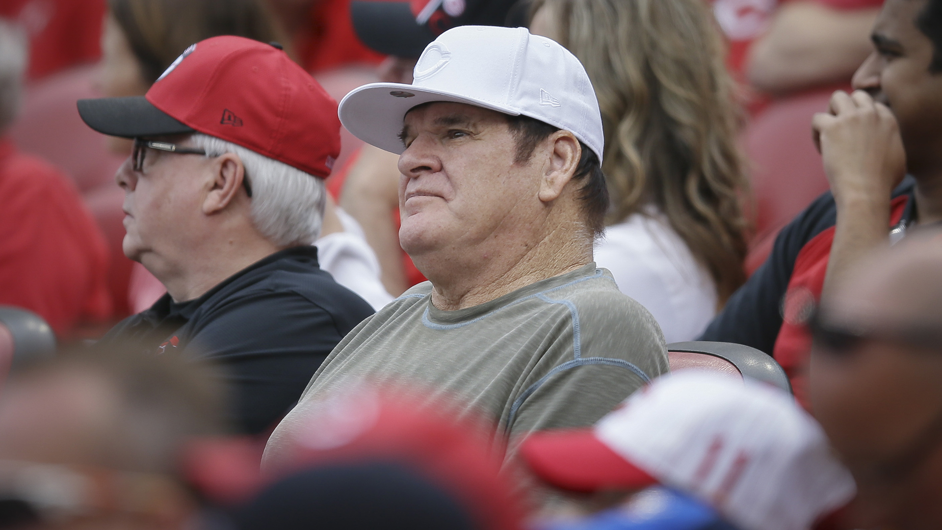 WATCH: Reds' Joey Votto wanders the crowd wearing Barry Larkin