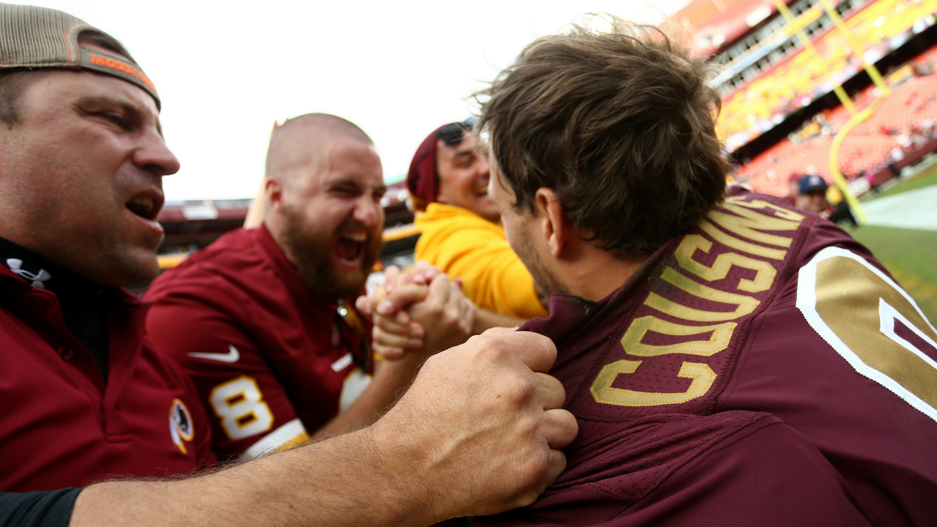 Redskins Cheerleader Eats It After Accidental Kirk Cousins Hit (Video)