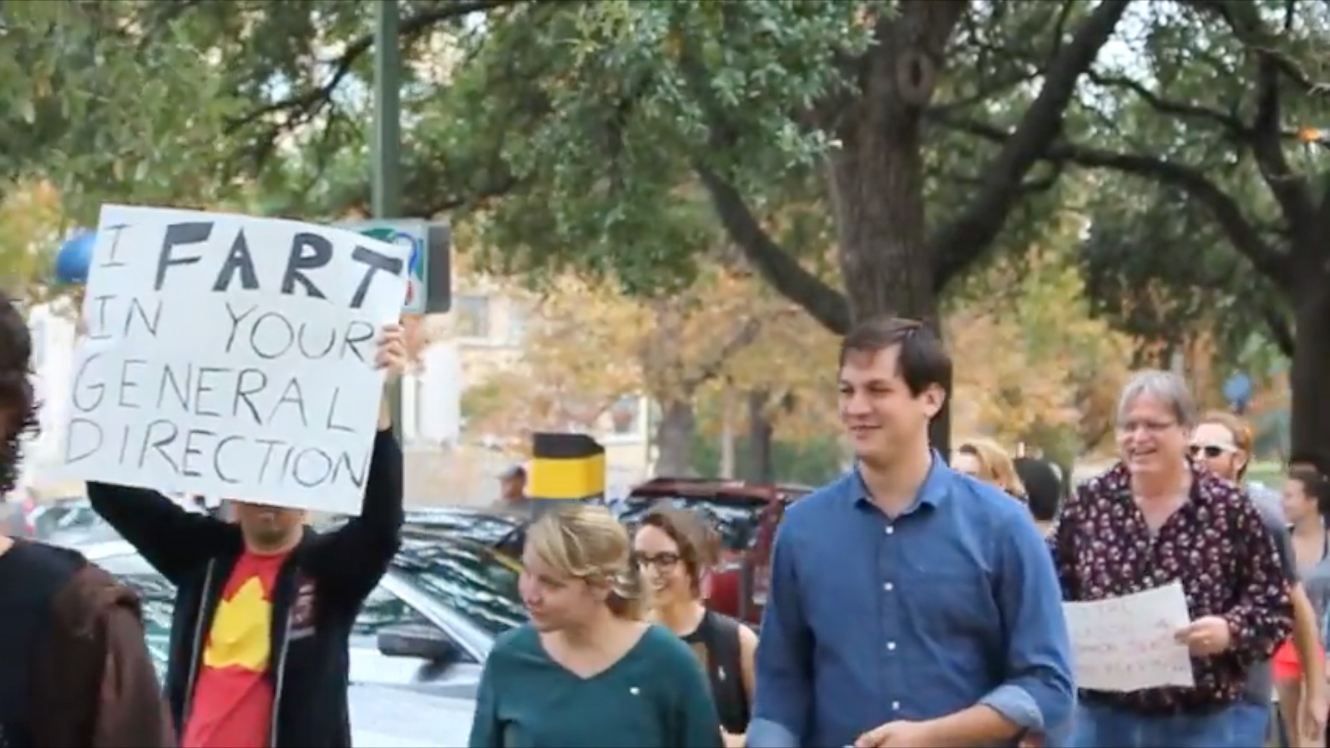 Texas law now permits guns in college classrooms. Protesters came armed with sex toys instead.