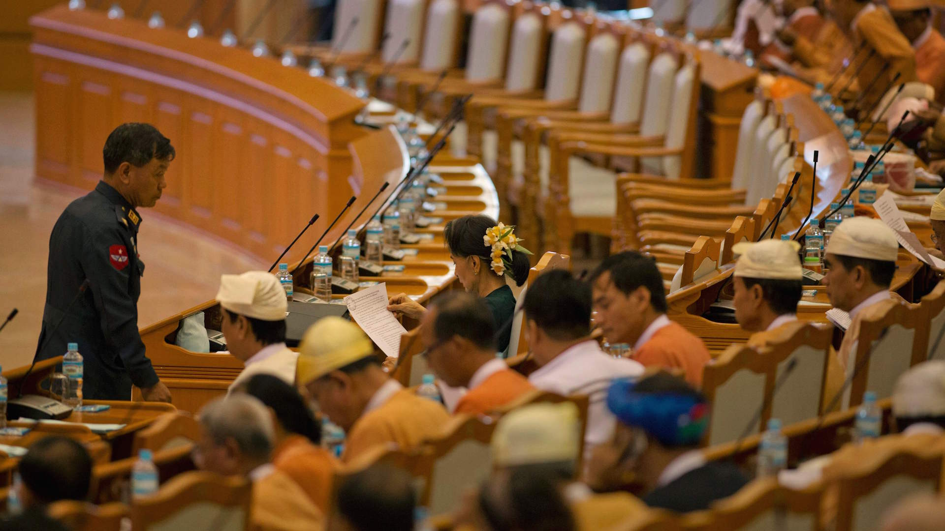 Burma, after decades of military rule, gets an unassuming democrat as president