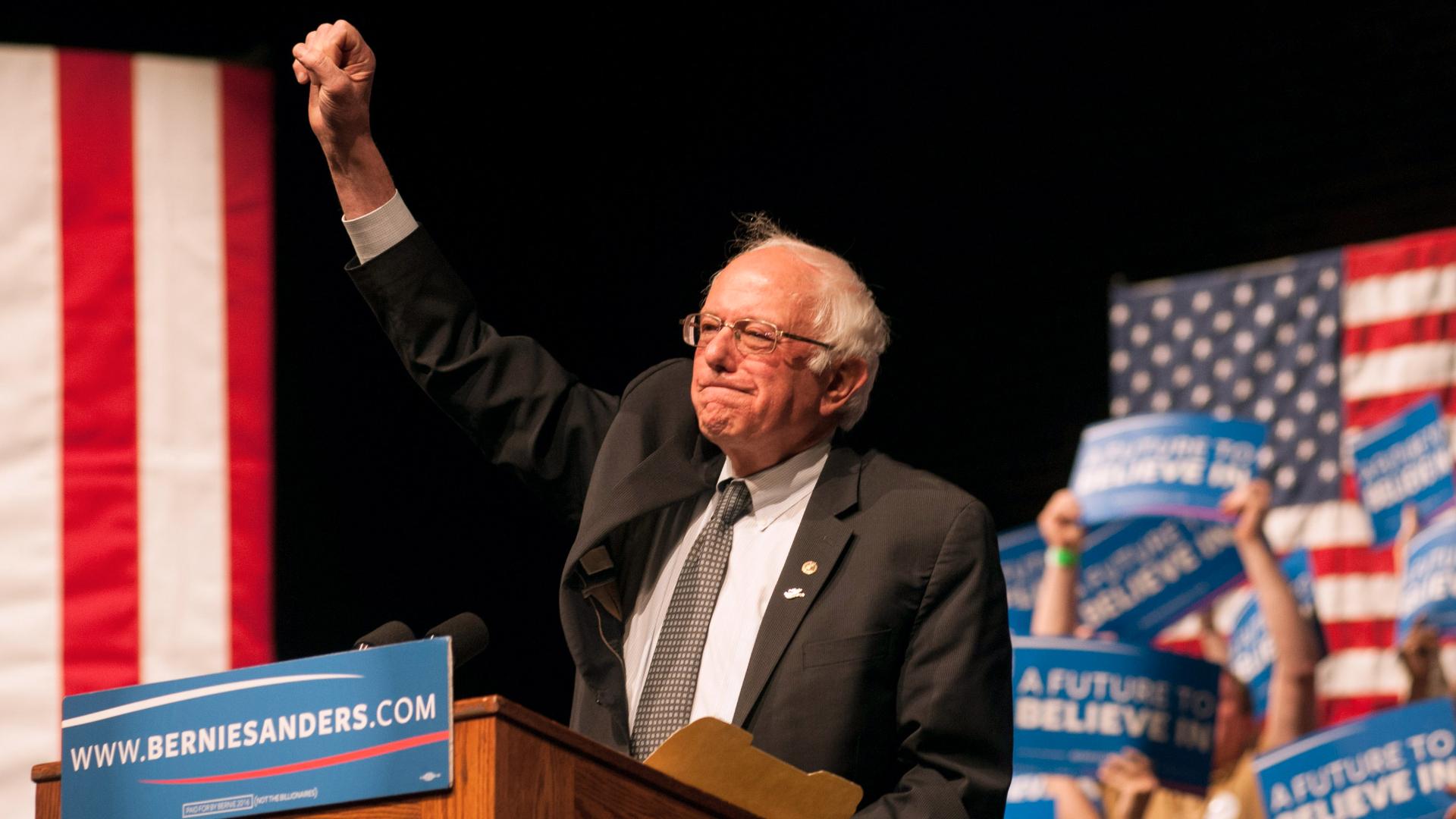 Visiting New York City, Bernie Sanders Attacks Clinton, 'Greed' Of Wall  Street : NPR