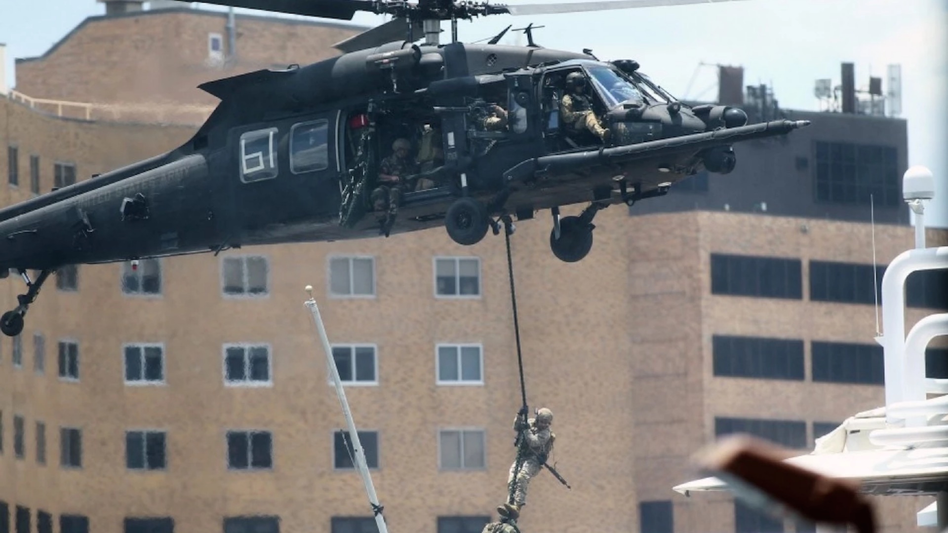 Special Operations troops assaulted downtown Tampa … all to thunderous applause