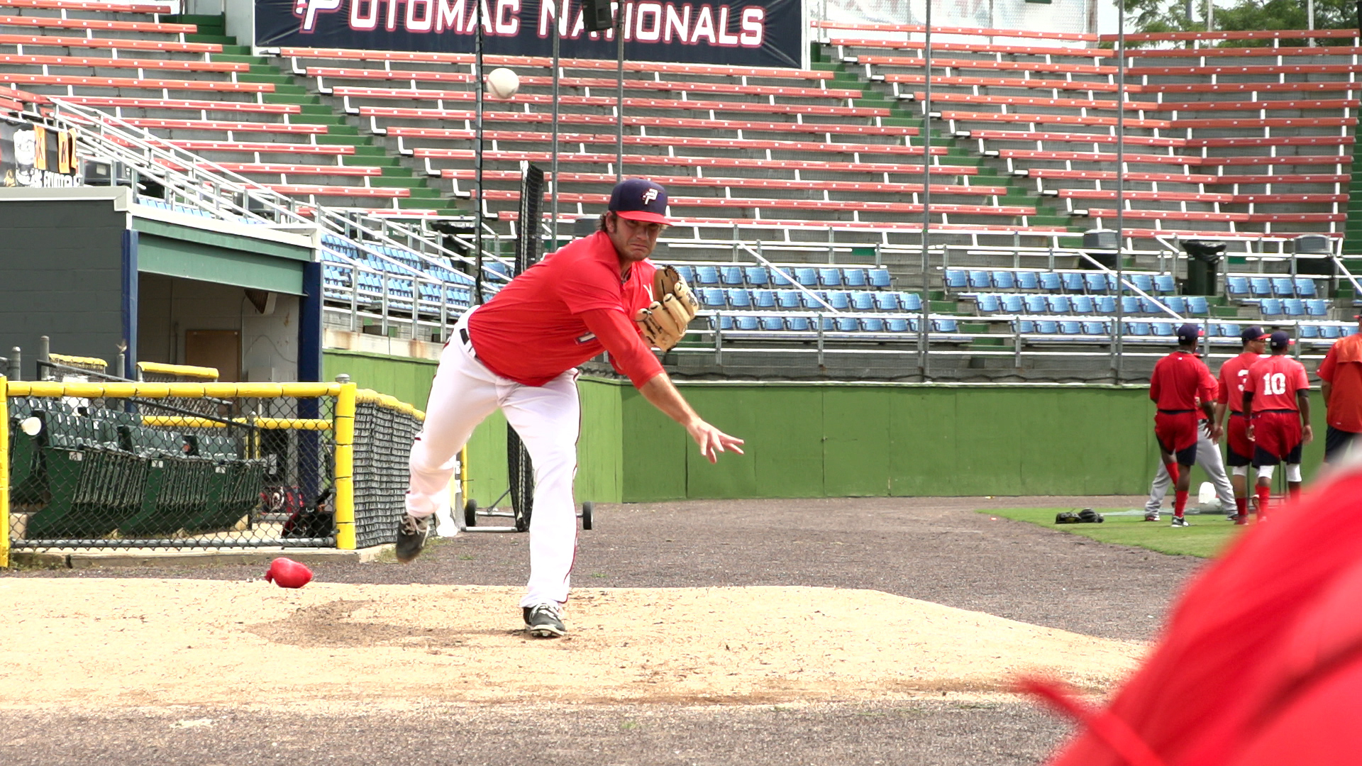 Katie Ledecky Throws First Pitch at Nationals Game